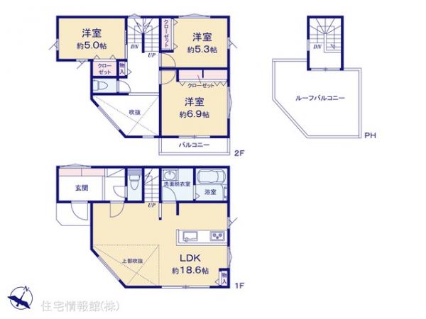 新築戸建 神奈川県大和市上草柳６丁目5-8 相鉄本線相模大塚駅 4,680万円
