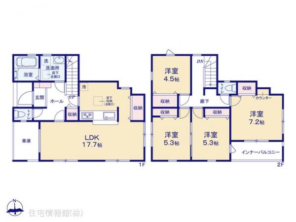 新築戸建 埼玉県川越市大字木野目1663-1 JR川越線南古谷駅 3,280万円
