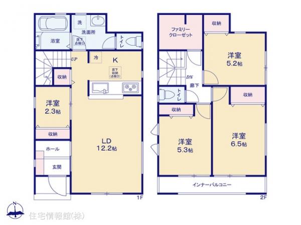 新築戸建 埼玉県川越市大字木野目1663-1 JR川越線南古谷駅 3,280万円