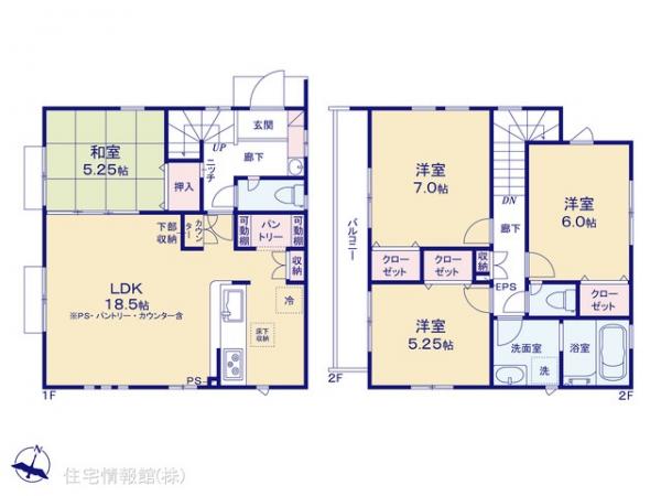 新築戸建 東京都東久留米市下里５丁目529 西武池袋線東久留米駅 4,280万円