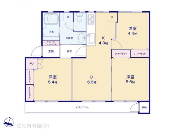 中古マンション 神奈川県横浜市青葉区美しが丘１丁目19-1 東急田園都市線たまプラーザ駅 4,380万円