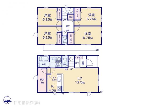 新築戸建 神奈川県横浜市青葉区藤が丘２丁目44-79 東急田園都市線藤が丘駅 7,580万円