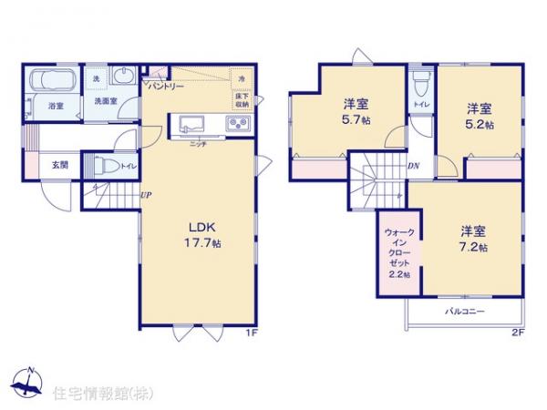 新築戸建 千葉県松戸市大橋481-6 北総鉄道北国分駅 4,498万円