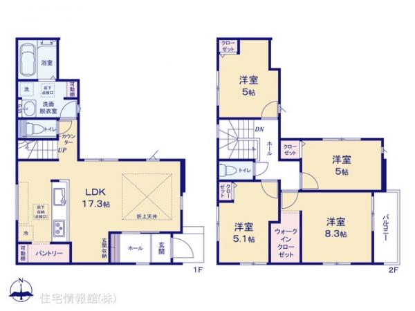 新築戸建 千葉県船橋市駿河台２丁目18-3 JR中央・総武線東船橋駅 4,198万円