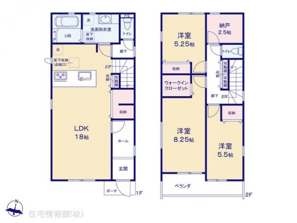 新築戸建 東京都練馬区関町南２丁目21-3 JR中央線吉祥寺駅 8,180万円