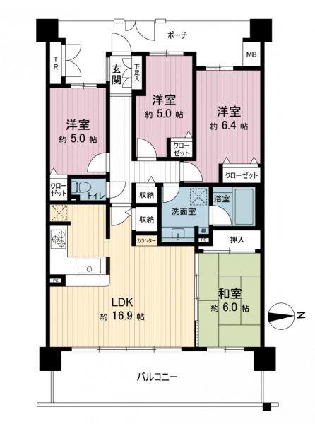 中古マンション 町田市小山ヶ丘５丁目 京王相模原線多摩境駅 5,090万円
