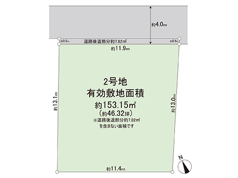土地 宇都宮市双葉２丁目 東武宇都宮線江曽島駅 1,840万円