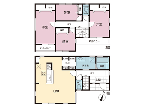 新築戸建 大和市西鶴間７丁目 小田急江ノ島線鶴間駅 4,680万円