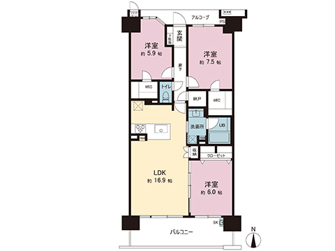 中古マンション 府中市是政４丁目 西武多摩川線是政駅 5,180万円