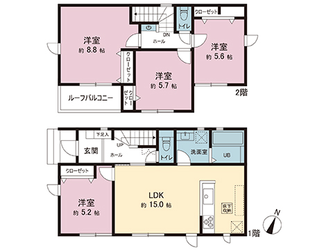 新築戸建 八王子市楢原町 JR中央線八王子駅 3,680万円