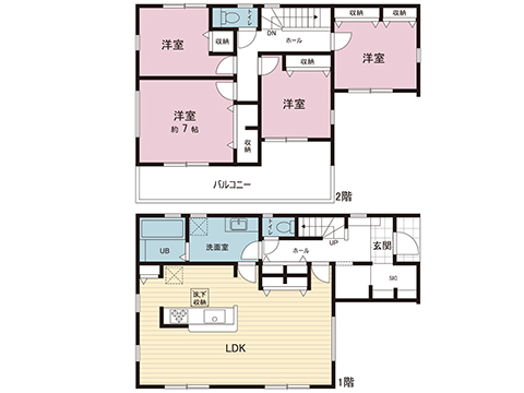 新築戸建 大和市西鶴間７丁目 小田急江ノ島線南林間駅 4,880万円