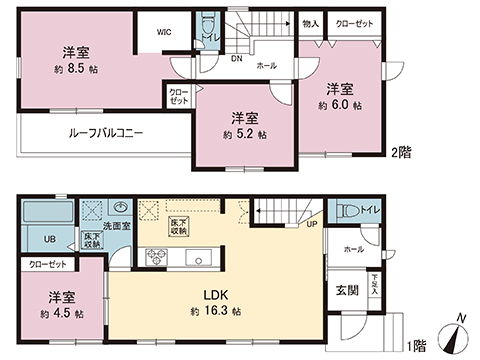 新築戸建 八王子市弐分方町 JR中央線西八王子駅 2,980万円
