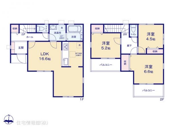 新築戸建 埼玉県川越市大字的場612-16 JR川越線的場駅 2,680万円