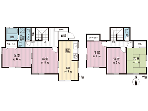 中古戸建 相模原市緑区若葉台３丁目 京王相模原線橋本駅 1,699万円