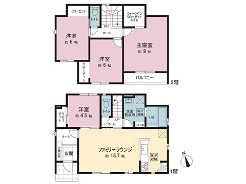 新築戸建 宇都宮市下川俣町 JR東北本線 (宇都宮線）岡本駅 3,398万円