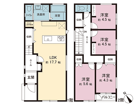 新築戸建 横浜市栄区公田町 JR根岸線本郷台駅 4,480万円