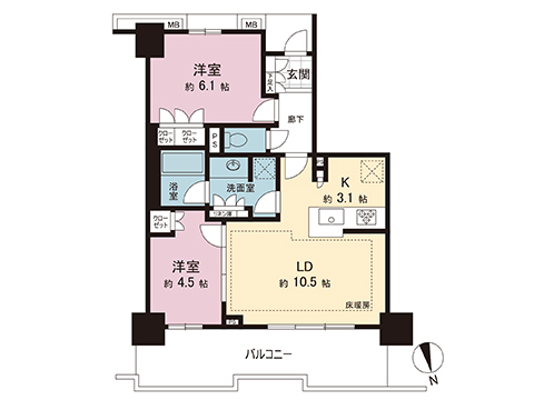 中古マンション 多摩市関戸１丁目 京王線聖蹟桜ヶ丘駅 6,490万円