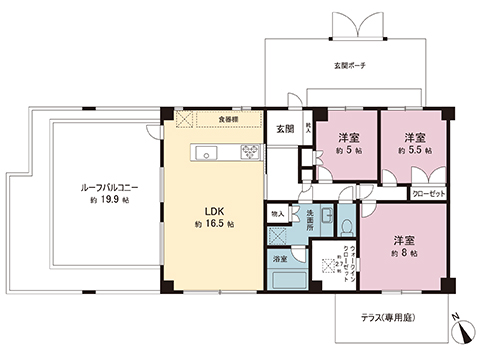中古マンション 川崎市多摩区寺尾台１丁目 小田急線生田駅 3,180万円