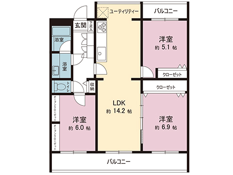 中古マンション 川崎市宮前区平２丁目 JR南武線宿河原駅 2,180万円