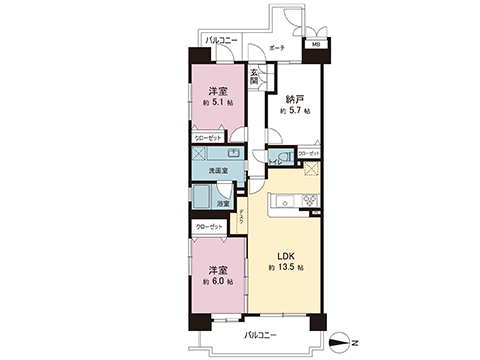 中古マンション 川口市幸町１丁目 JR京浜東北線川口駅 5,180万円