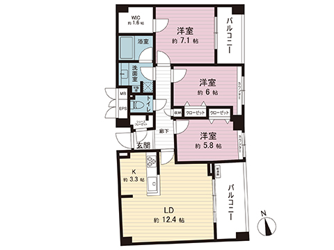 中古マンション 横浜市瀬谷区五貫目町 東急田園都市線南町田グランベリーパーク駅 3,680万円
