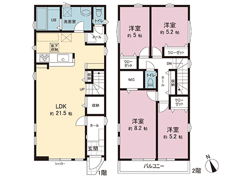 新築戸建 海老名市中野１丁目 JR相模線社家駅 4,399万円
