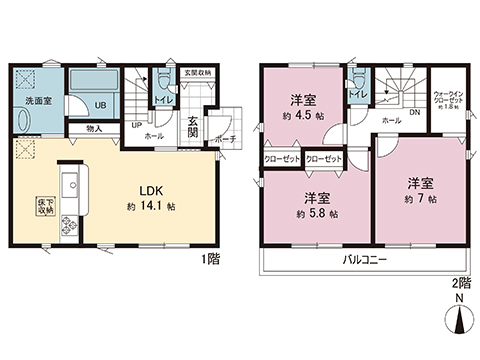 新築戸建 相模原市南区新戸 JR相模線相武台下駅 2,580万円