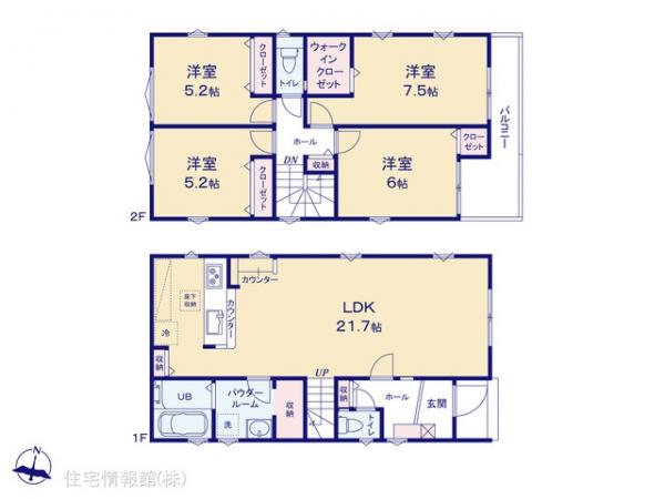 新築戸建 東京都練馬区西大泉６丁目1102-141 西武池袋線保谷駅 6,199万円