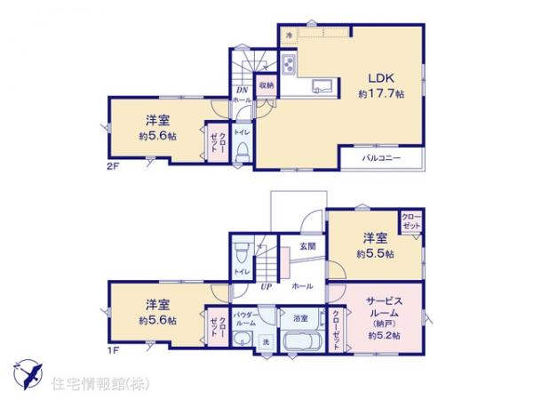 新築戸建 神奈川県横浜市中区簑沢72 JR根岸線山手駅 5,280万円