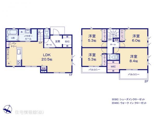 新築戸建 神奈川県横浜市泉区中田北３丁目3348-2 相鉄いずみ野線弥生台駅 5,490万円