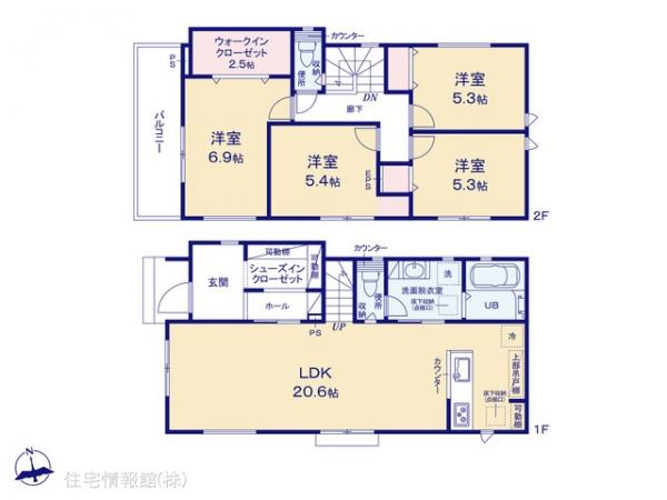 新築戸建 神奈川県横浜市港南区上永谷３丁目16 横浜市営地下鉄ブルーライン上永谷駅 6,080万円