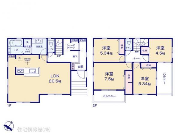 新築戸建 神奈川県厚木市毛利台３丁目15-4 小田急線本厚木駅 4,380万円