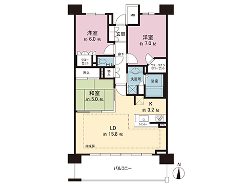 中古マンション 久喜市桜田２丁目 JR湘南新宿ライン (宇都宮逗子）東鷲宮駅 3,680万円