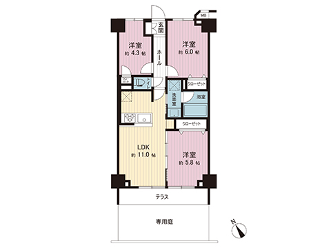 中古マンション 横浜市港北区高田西１丁目 横浜市営地下鉄グリーンライン東山田駅 3,198万円