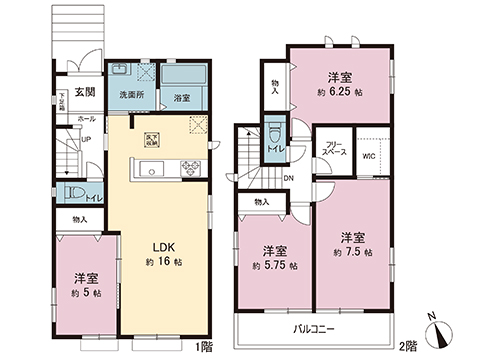 新築戸建 柏市花野井 つくばエクスプレス柏の葉キャンパス駅 3,590万円