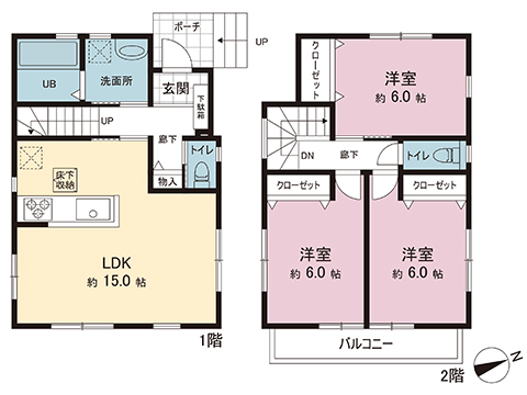 中古戸建 越谷市大字大泊 東武伊勢崎線せんげん台駅 2,999万円