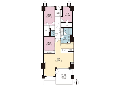 中古マンション 横浜市都筑区仲町台３丁目 横浜市営地下鉄ブルーライン仲町台駅 8,990万円