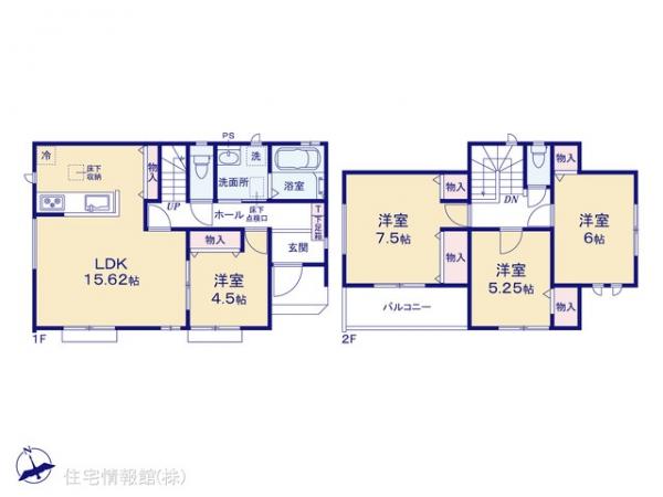 新築戸建 埼玉県春日部市大枝 東武伊勢崎線せんげん台駅 3,490万円