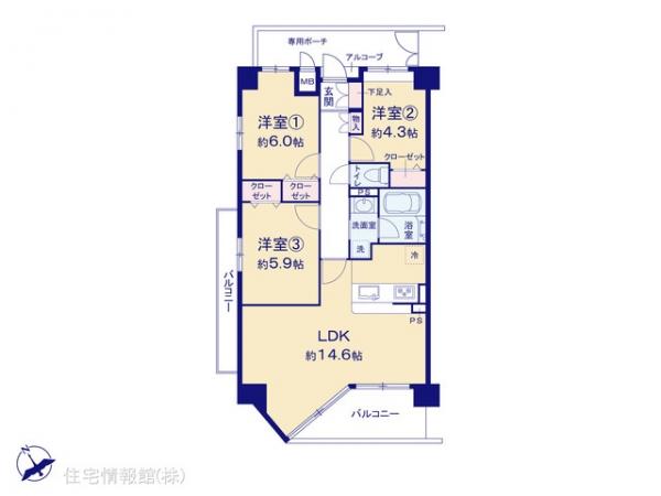 中古マンション 埼玉県越谷市新越谷１丁目25-6 東武伊勢崎線新越谷駅 3,099万円