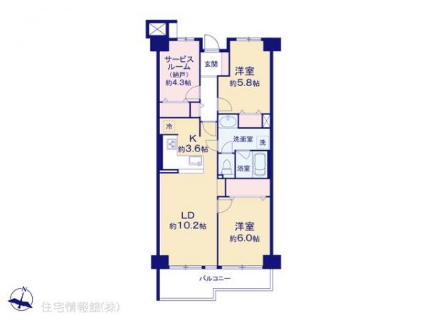 中古マンション 埼玉県上尾市柏座３丁目1-48 JR高崎線上尾駅 2,680万円