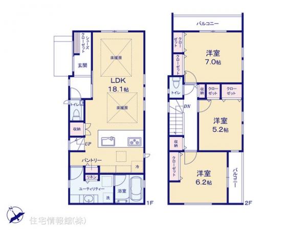 新築戸建 埼玉県さいたま市南区大谷場２丁目3-7 JR高崎線浦和駅 6,590万円