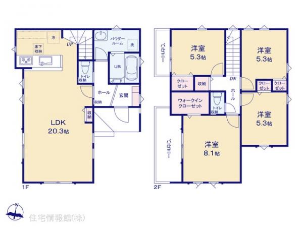 新築戸建 神奈川県大和市福田２丁目22-3 小田急江ノ島線桜ヶ丘駅 5,899万円