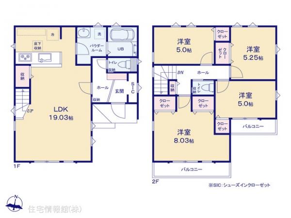 新築戸建 神奈川県大和市福田２丁目22-3 小田急江ノ島線桜ヶ丘駅 5,499万円