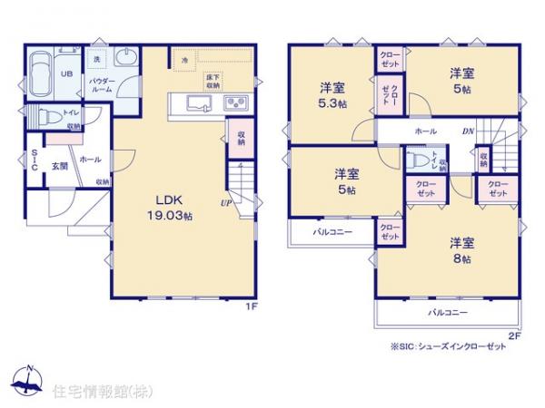 新築戸建 神奈川県大和市福田２丁目22-3 小田急江ノ島線桜ヶ丘駅 5,499万円
