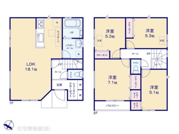 新築戸建 神奈川県横浜市青葉区恩田町1110 東急田園都市線長津田駅 5,590万円