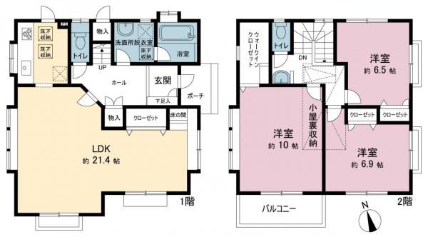 中古戸建 川崎市多摩区栗谷２丁目 小田急線読売ランド前駅 4,799万円