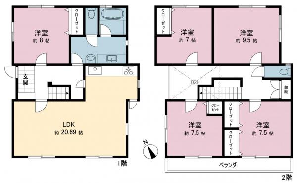 中古戸建 宇都宮市立伏町 JR東北本線（宇都宮線）岡本駅 1,399万円
