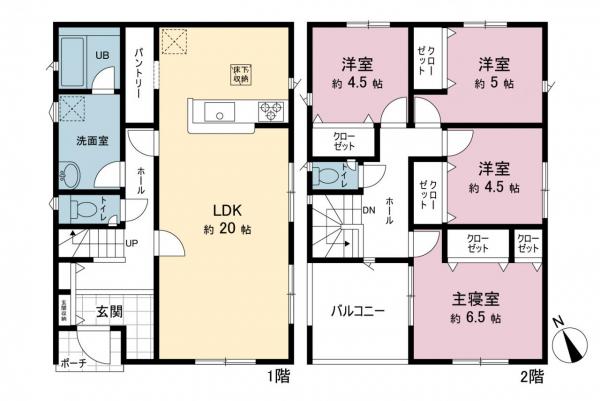 新築戸建 南足柄市中沼 伊豆箱根鉄道大雄山線和田河原駅 2,180万円