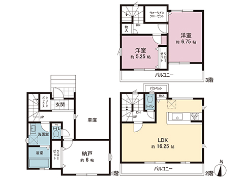 川口市本前川町１丁目 戸建 間取り図