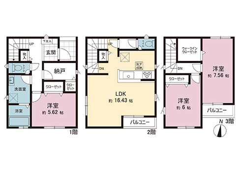 川口市本前川１丁目 戸建 間取り図